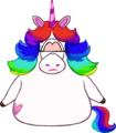 Rainbow Unicorn Outfit Inside Out Party interface.