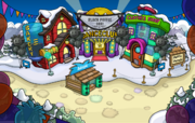 The Town during Black Puffle Day