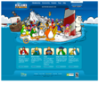 The version of the Club Penguin home page before Herbert's Hibernation.