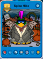 Spike Hike's Player Card in Club Penguin