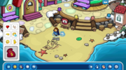 A Sneak Peek of the Beach and the Puffle Tricks.