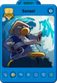 Sensei's player card when he's wearing his Water Suit.