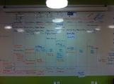 A Club Penguin planning board from 2011. It was the first sign of Operation: Blackout (look at June).