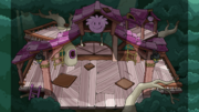 The Pink Puffle Tree House in-game.