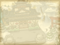 The Dojo Exterior when first playing Card-Jitsu Snow in the app.