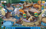 The Snow Forts during Rainbow Puffle Day