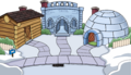 The Trick-or-Treat Igloo in-game.