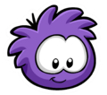 The Purple Puffle Pin.