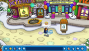 Another Sneak Peek of the Plaza and the Puffle Tricks.