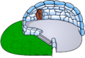 The Backyard Igloo in-game.