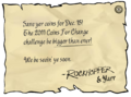 Note from Rockhopper.