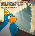 The announcement of it in The Club Penguin Times.