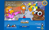 Another login screen for the party, advertising the Puffle Show.