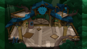 The Blue Puffle Tree House in-game.