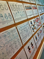 All of the character drawing sheets.