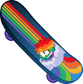 Rainbow Board After collecting the three school items in the Skatepark