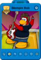 Stompin' Bob's new player card.